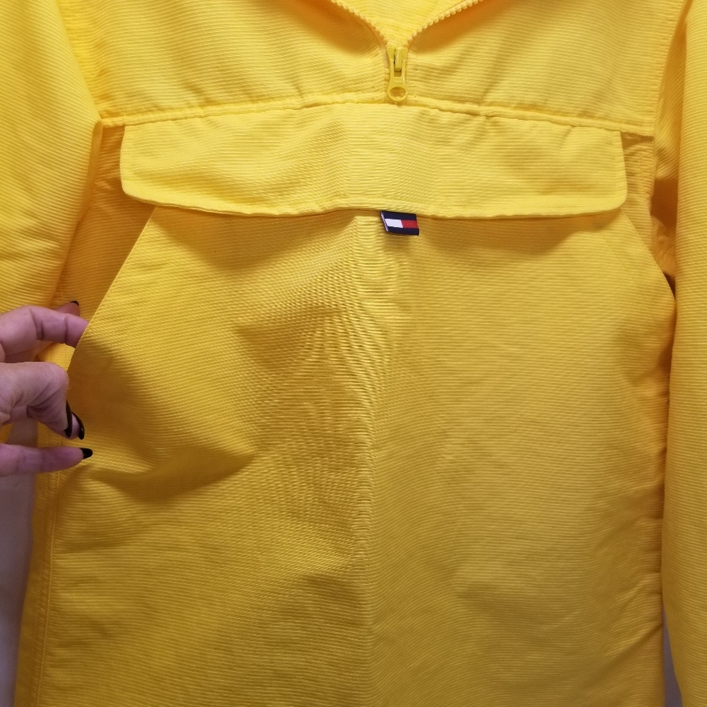 Tommy Hilfiger Womans Size XS Rain Jacket Waterproof Yellow - Picture 4 of 14